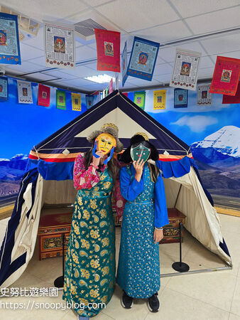 ▲▼西藏雪頓節文化活動體驗「蒙藏文化館」,面具DIY、免費藏服體驗。(圖/部落客史努比提供)