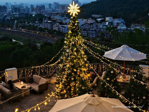 ▲▼台中最浪漫聖誕景點「眺高STAY WITH MOUNTAIN」,坐擁百萬夜景,聖誕季無開放訂位。(圖/部落客糖糖提供)