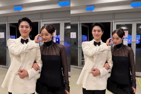 ▲▼朴寶劍終於騎到高雄Ubike!攜惠利朝聖「寶劍樹」。(圖/翻攝自Instagram/bogummy)