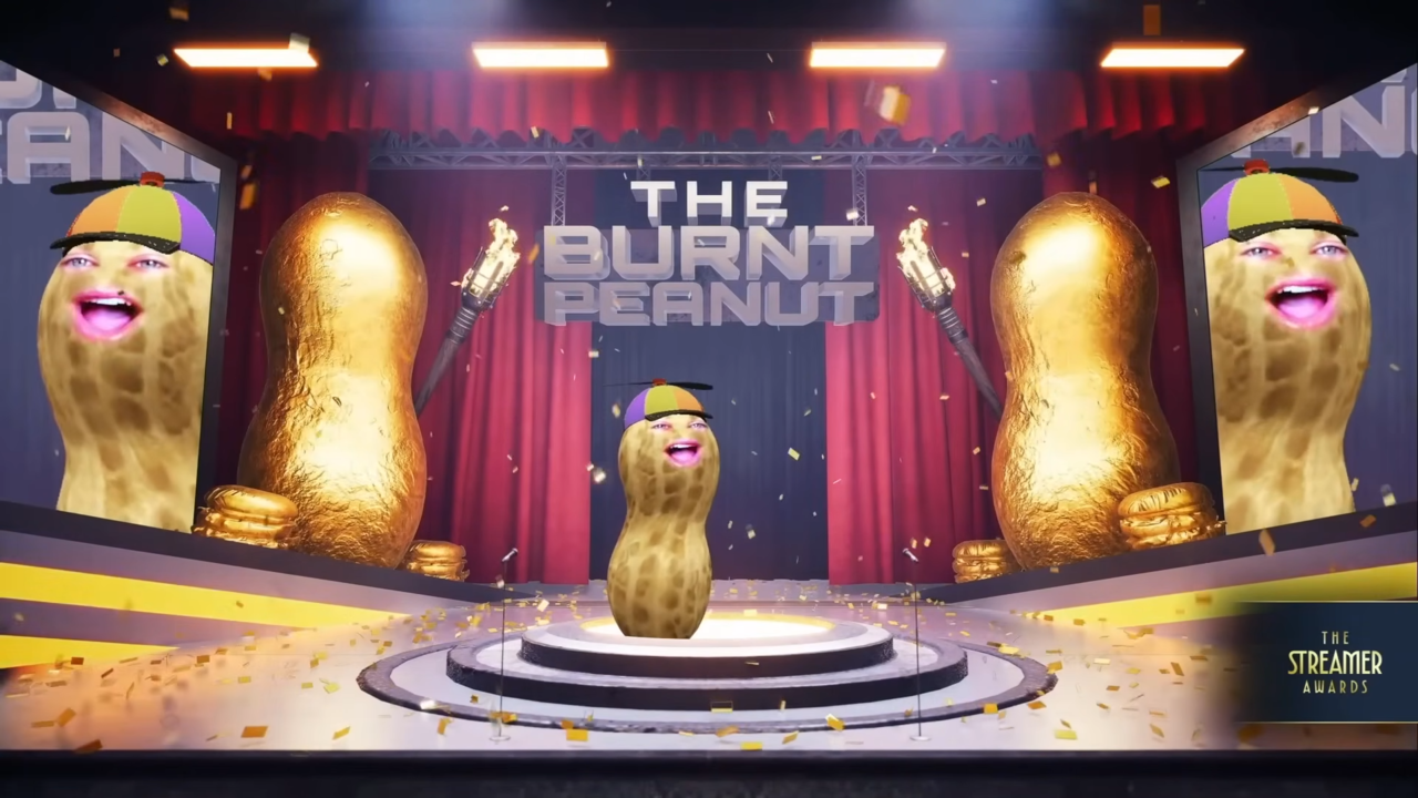 ▲▼實況大獎「最佳VTuber」得主花生玩笑遭網質疑。(圖/翻攝自YouTube/The Streamer Awards)