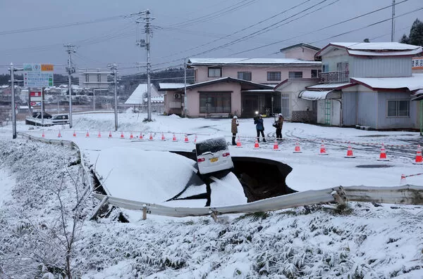 ▲▼日本青森縣強震。(圖/達志影像/美聯社)