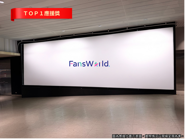 ▲K區應援燈箱版位。(圖為應援位置示意圖,實際情況以現場呈現為準。 )