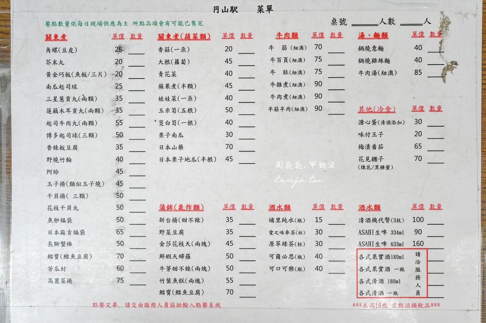 ▲▼圓山站旁日式老宅關東煮「円山駅」,百年木造古蹟改造空間,不能訂位預約只能現場候位。(圖/部落客周花花提供)