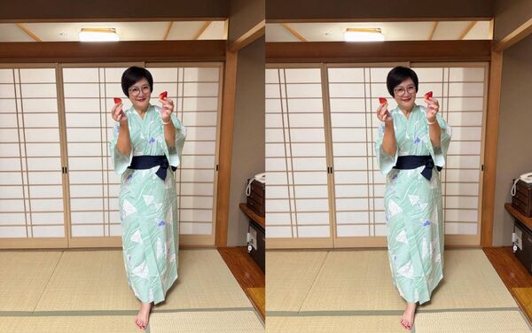 ▲崔佩儀到日本東北旅遊遇上大地震。(圖/翻攝臉書)