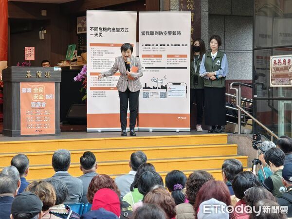 ▲內政部啟動全民安全宣講 基隆慶安宮首站強化社區韌性。(圖/記者郭世賢翻攝)