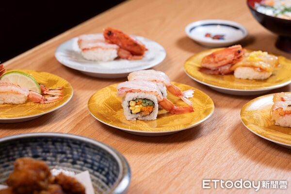 ▲合點壽司松葉蟹、胭脂蝦新商品。(圖/合點壽司提供)