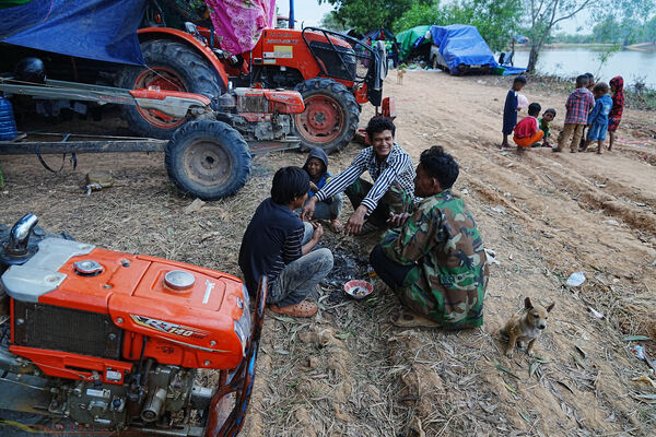 ▲▼泰柬邊境衝突再起,柬埔寨邊境暹粒省(Siem Reap)的民眾避難。(圖/達志影像/美聯社)