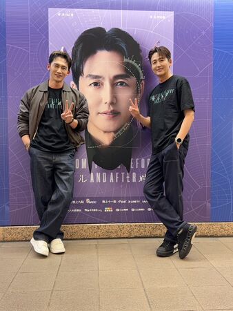 ▲温昇豪、李廷鎮登上丟丟妹直播。(圖/六魚文創提供)