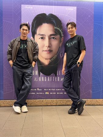 ▲温昇豪、李廷鎮登上丟丟妹直播。(圖/六魚文創提供)