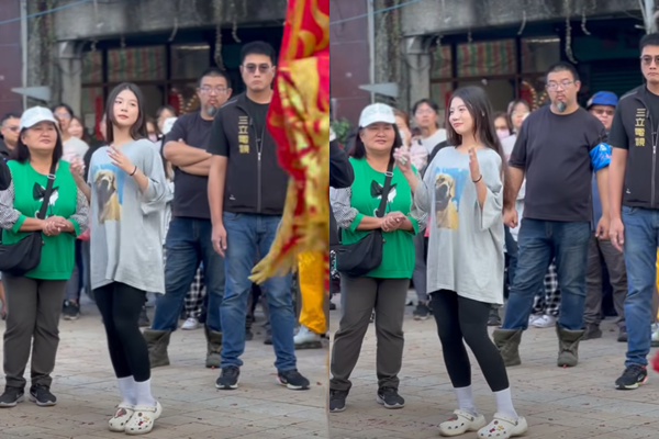 ▲▼17歲甜妹跳電音三太子紅了! 本尊身分曝光。(圖/翻攝自臉書/蔡淘貴跑廟會)