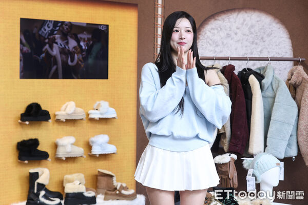 ▲釜山女神李晧禎UGG快閃店媒體活動。(圖/記者林敬旻攝)