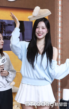 ▲釜山女神李晧禎UGG快閃店媒體活動。(圖/記者林敬旻攝)