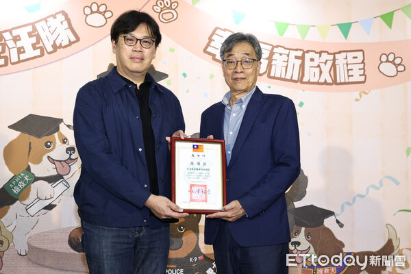 ▲▼ 政府部門退役犬表揚記者會-陳總出席-陳安祥總經理。(圖/記者黃克翔攝)