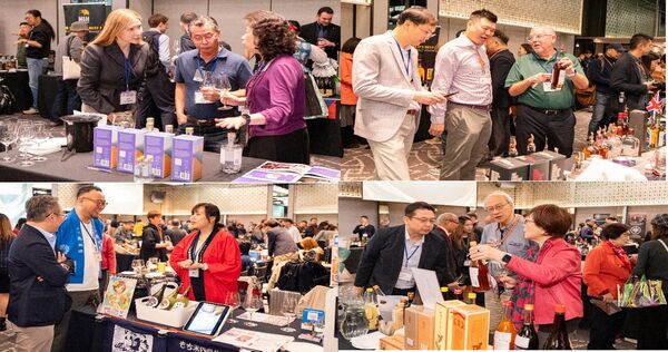 ▲IEAT「2025年國際酒類產品貿易推廣會」現場交流熱絡,買氣不斷。(圖/IEAT提供)