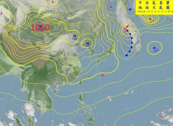 ▲▼鄭明典發文指出冷高壓已經偏強。(圖/翻攝臉書/鄭明典)