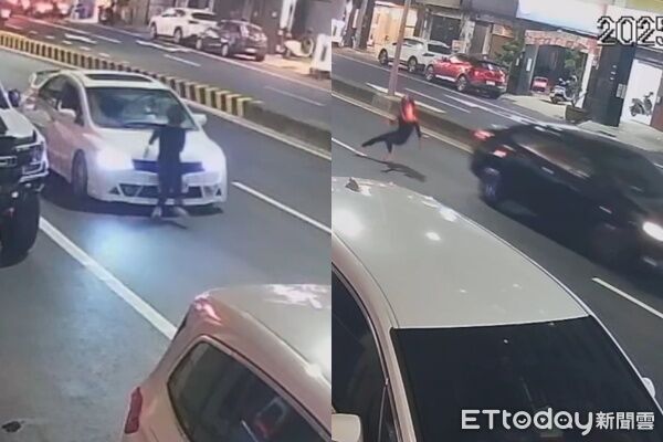 ▲▼ 台南一名女子酒後上演碰瓷戲碼,第2次真的被轎車撞傷。(圖/網友ooxx.mia授權提供)