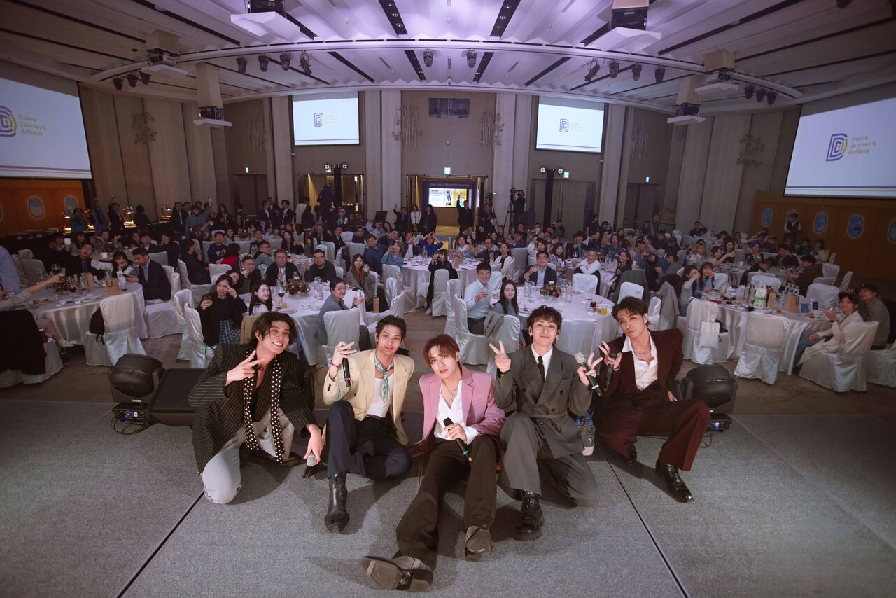 ▲▼陳勢安、FEniX、徐暐翔、F.F.O與ARKis出席「DJB x UMobile 結盟暨雞尾酒餐會」。(圖/DJB提供)