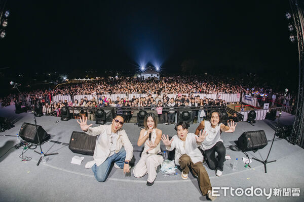 ▲2025西拉雅5COOL音樂節首日登場,官田遊客中心湧入破萬名樂迷。(記者林東良翻攝,下同)