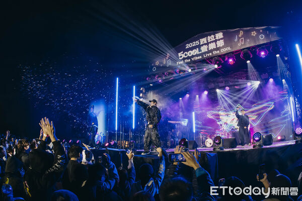 ▲2025西拉雅5COOL音樂節首日登場,官田遊客中心湧入破萬名樂迷。(記者林東良翻攝,下同)