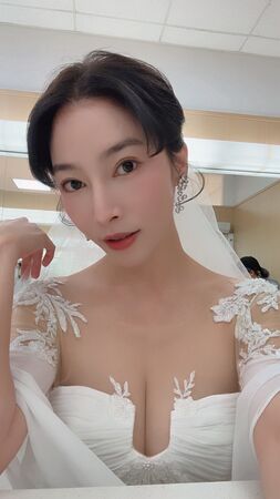 ▲《好運來》吳政澔、張家瑋婚紗照曝光。(圖/民視提供)