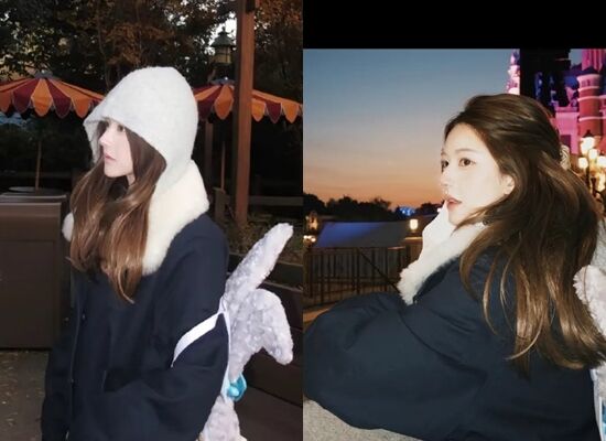 ▲趙露思現身迪士尼。(圖/翻攝自微博)