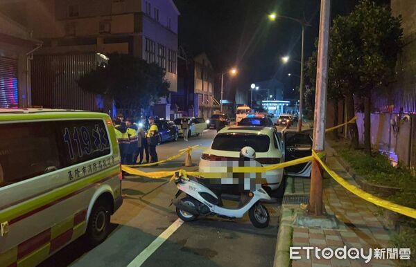▲▼基隆發生槍擊案,1男明顯死亡。(圖/記者郭世賢翻攝,下同)