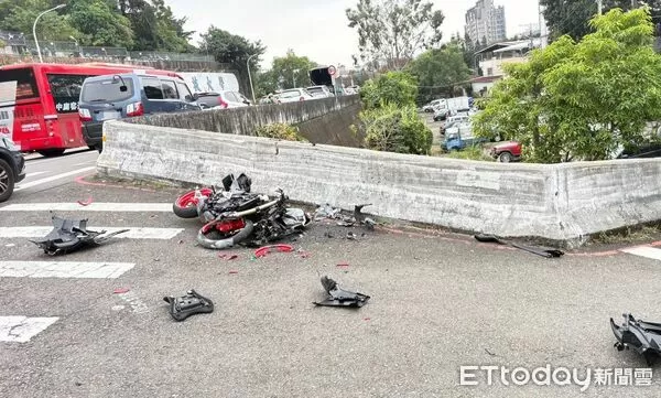▲▼台中20歲男越級駕駛大型重機 摔「一層樓高橋下」頭部重創亡。(圖/民眾提供)