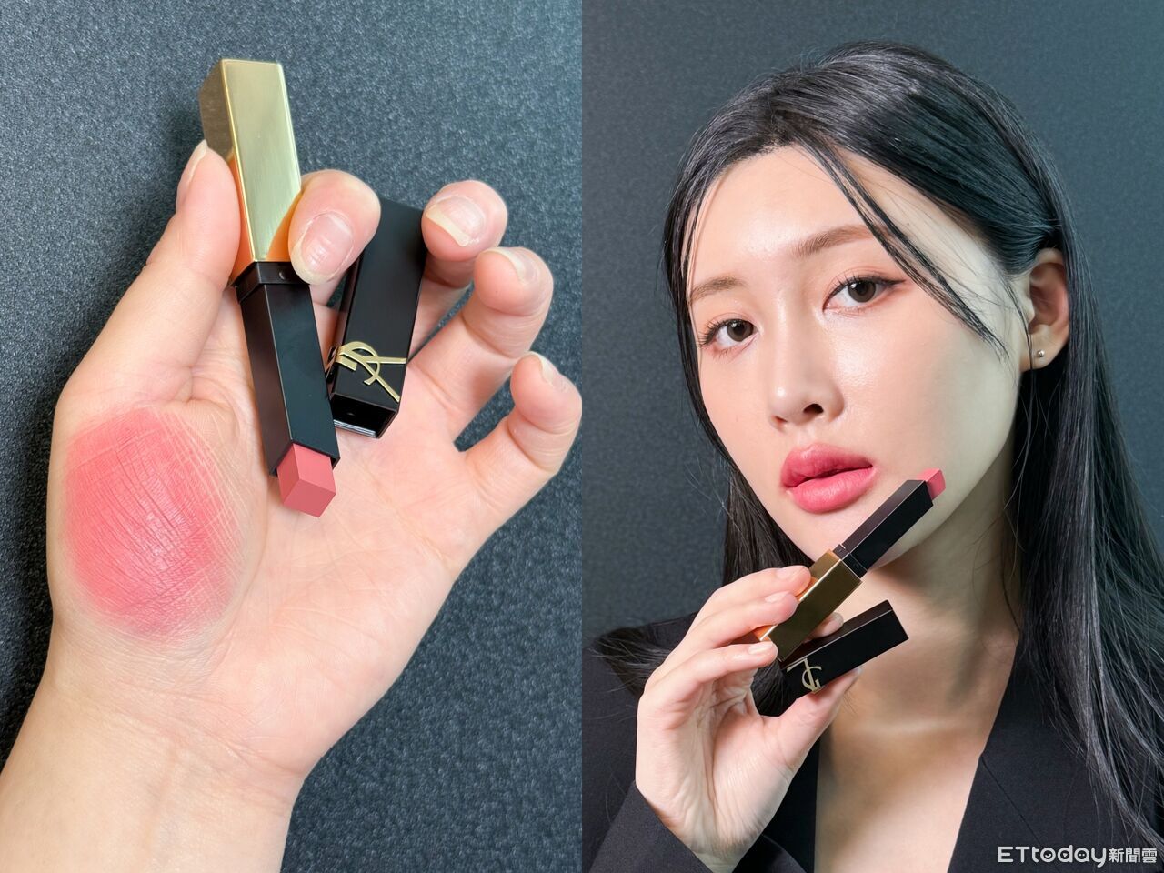 BLACKPINK,Rosé,YSL,唇膏,嬌蘭,彩妝。(圖/記者李薇攝、品牌提供)