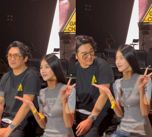 ▲▼曹格見面會驚見「吳速玲分身」粉絲五官神似前妻。(圖/翻攝自微博)