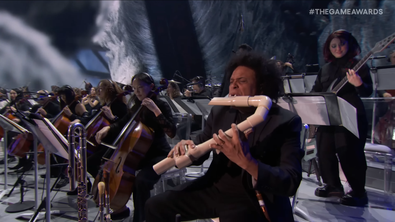 ▲▼TGA演奏「長笛哥」為《光與影:33 號遠征隊》製作獨特樂器。(圖/翻攝自YouTube/thegameawards)