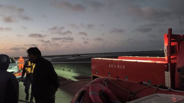 ▲彰化伸港海域釣魚台中市一名警務員溺水身亡。(圖/消防提供)