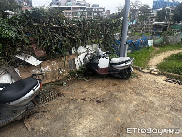 ▲▼新北林口菜園砍人案。(圖/記者陳以昇翻攝)