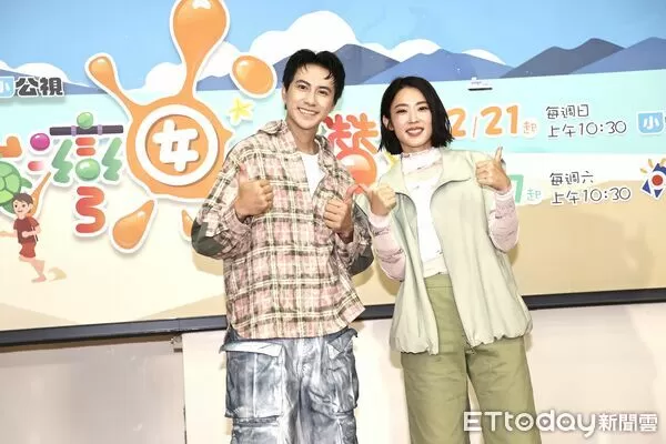 ▲▼潘君侖,宇宙 (林思宇) 《台灣囡仔、讚!》記者會,潘君侖,宇宙 (林思宇) 。(圖/記者徐文彬攝)