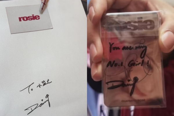 ▲黛小西簽名在官方周邊上。(圖/翻攝自小紅書,上同)