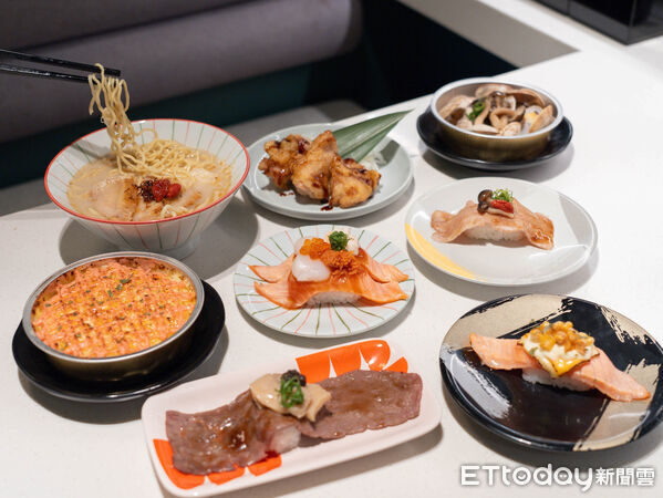 ▲爭鮮吃得到麻油雞湯麵 聖誕盲盒「吃壽司同步抽禮物」。(圖/爭鮮提供)