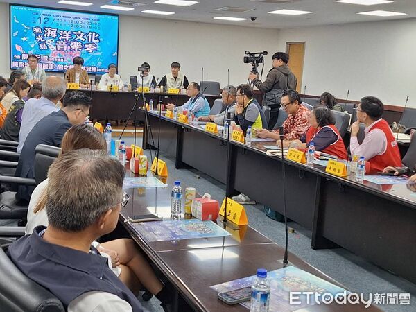 ▲漁光島 Ocean 文化祭12月27、28日登場,今於市議會舉辦記者會揭開序幕。(記者林東良翻攝,下同)