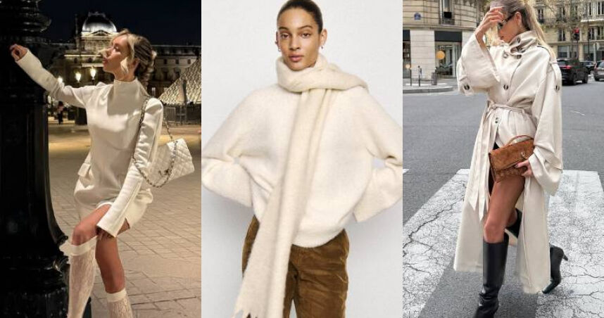 白色控必看!2026年度Pantone色「雲舞白」必收清單:大衣、毛衣到平底鞋,一秒高級