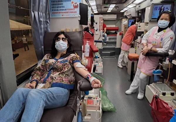 ▲桃園景福扶輪社「團結行善」捐血做公益