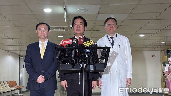 ▲▼賴清德到台大醫院探視捷運攻擊案傷者,衛福部長石崇良、台大醫院院長余忠仁陪同。(圖/記者洪巧藍攝)