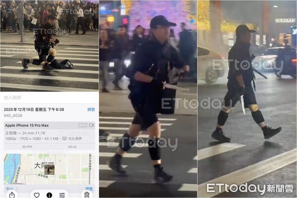 ▲▼《ETtoday新聞雲》記者陳以昇與張文擦肩而過,冒死持手機iPhone 15 pro Max拍攝。(圖/記者陳以昇攝)