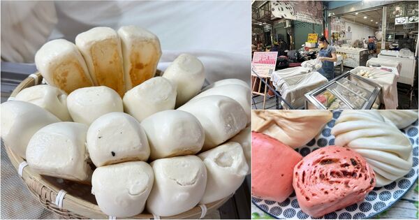 ▲▼「秦記傳統山東饅頭」忠貞市場內超過四十年老字號眷村味。(圖/部落客VIVIYU提供)