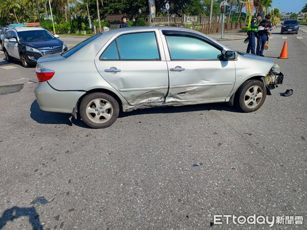 ▲▼花蓮市南濱、和平路口死亡車禍。(圖/記者王兆麟翻攝)