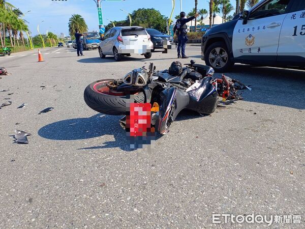 ▲▼花蓮市南濱、和平路口死亡車禍。(圖/記者王兆麟翻攝)