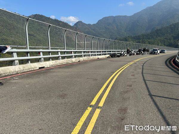 ▲ 屏東縣三地門鄉谷川大橋,今日發生一起死亡車禍 。(圖/記者陳崑福翻攝)