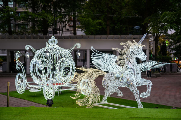 ▲2025台北東區耶誕燈飾。(圖/台北市商業處提供)