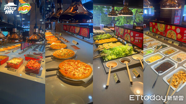 ▲▼必勝客歡樂吧光復餐廳店推出「101煙火景觀位」。(圖/業者提供)