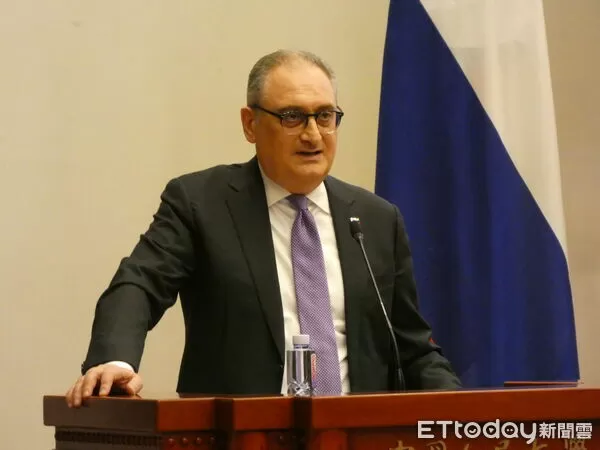 ▲▼俄羅斯駐中國大使莫古洛夫(Igor Morgulov)在中國人民大學進行演講。20251223(圖/記者陳冠宇攝)
