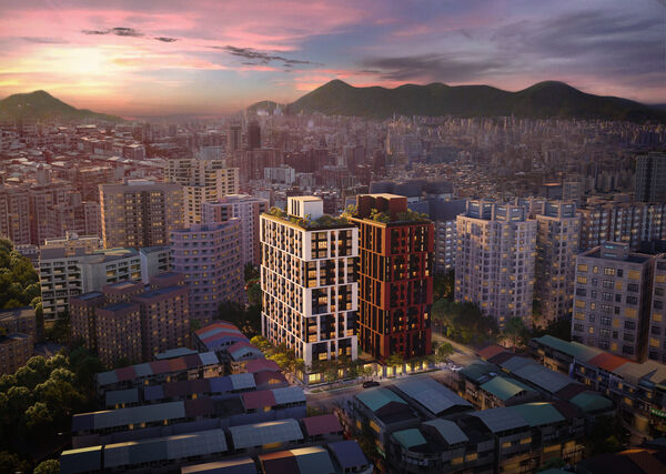 ▲「土城清水案」更新後的模擬圖。(圖/翻攝自新北住都中心)