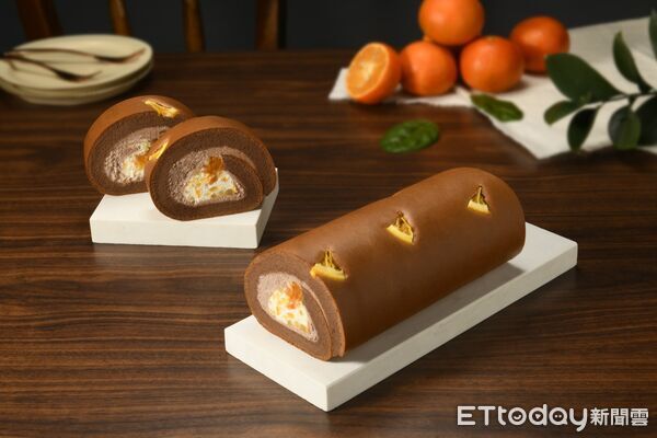 ▲▼「亞尼克X金家ㄟ」推出聯名「濟州橘風巧克力生乳捲」,加碼推出柑橘系甜點 。(圖/亞尼克提供)