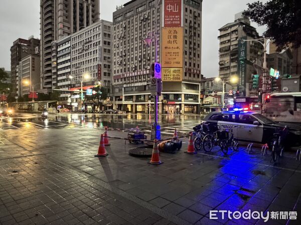 ▲▼工人施作地下道工程一氧化碳中毒,無意識送醫搶救。(圖/記者邱中岳翻攝)